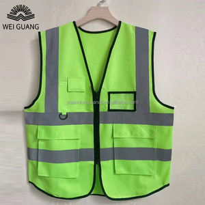 Vêtements <span class=keywords><strong>de</strong></span> travail Gilets <span class=keywords><strong>de</strong></span> travail réfléchissants Combinaison <span class=keywords><strong>de</strong></span> protection contre les matières dangereuses certifiée Uniforme <span class=keywords><strong>Gilet</strong></span> réfléchissant haute visibilité avec logo personnalisé - Product Image 2
