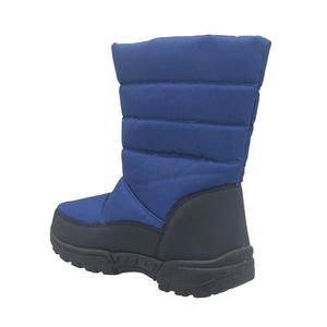 YL3715 Stivali Invernali da <span class=keywords><strong>Uomo</strong></span> Personalizzati <span class=keywords><strong>Blu</strong></span> a Metà Polpaccio Antiscivolo Caldi Impermeabili per Esterni - Product Image 3