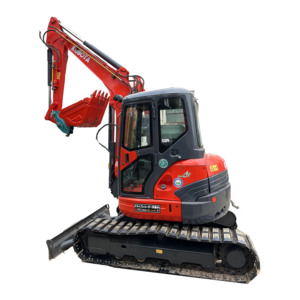 Excavadora de cadenas hidráulica de 5 toneladas para Red KX155 2023, eficiente, usada para movimiento de tierras en construcción, motor de servicio pesado - Product Image 1