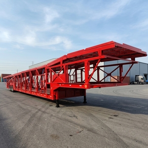 Semi-remorque <span class=keywords><strong>porte</strong></span>-voitures en acier AOTONG 8/10 unités 40T avec train de roulement Jost à double vitesse, pneus 11.00R20 et freinage à double conduite - Product Image 1