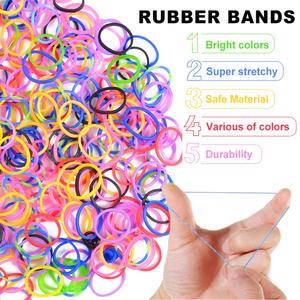 กำไลข้อมือยางถัก2700 + ชุดทำสายรัดข้อมือทำจากยางคริสตัลแบบทำมือชุดกำไลข้อมือมิตรภาพของขวัญสุดสร้างสรรค์สำหรับเด็กผู้หญิง