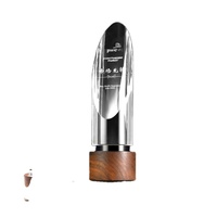 Nouveau trophée de cristal pentagramme créatif automobile utilisateur final cible impression UV matière plastique récompensé concours de cartes de licence