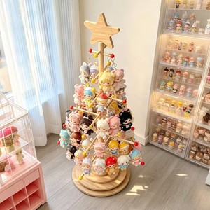 Wooden Christmas <b>Tree</b> Display Rack For Plush Dolls Floor Standing Customizable Storage <b>Stand</b> <b>Tree</b> Shape Bamboo Material - Product Image 2