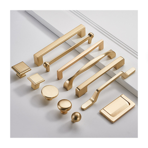 128mm chất lượng tốt chết đúc chải đánh bóng brushedbrass thiết kế hiện đại sang trọng nhà bếp Tủ cửa tủ xử lý - Product Image 2