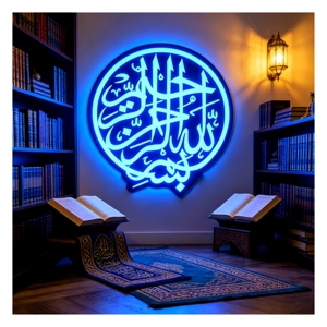 Adesivo Islamico EL con <span class=keywords><strong>Versi</strong></span> del Corano Personalizzati, Dua e Disegni Geometrici Islamici. Decorazioni per il Ramadan, Regali per l'Eid e Spazi Spirituali - Product Image 4