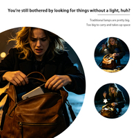 Nouvelle Arrivée Lampe de Sac LED Rechargeable en Forme de Cœur, Tactile, pour Camping en Extérieur, Porte-clés, Thanksgiving