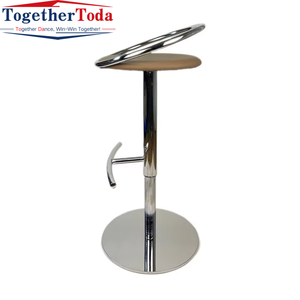 Sillas de Barra Modernas, Sencillas, de Alta Calidad, Negras, Ajustables, Giratorias, de Acero Inoxidable, para Hogar, Bar, Centro Comercial, Cafetería, Cocina, Restaurante - Product Image 4