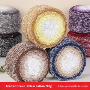 Gradiente <span class=keywords><strong>de</strong></span> galaxia, hilo plateado <span class=keywords><strong>de</strong></span> 1,5mm, segmento <span class=keywords><strong>de</strong></span> gradiente brillante, tinte hueco <span class=keywords><strong>de</strong></span> algodón, hilo <span class=keywords><strong>de</strong></span> bolsa DIY para hacer bolsas - Product Image 5