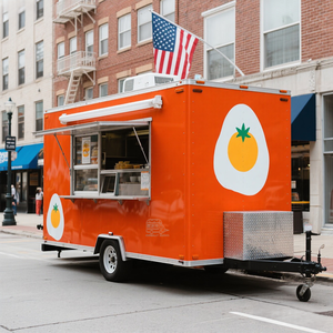 Remolque Comercial para Helados y Café, Remolque de Cocina Móvil, Remolque de Comida Rápida, Camión de Comida Totalmente Equipado con Parrilla y Horno para Pizza - Product Image 6