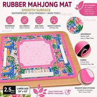 Tapis de mahjong Art déco moderne - Surface silencieuse et anti-bruit |   Nappe de luxe imperméable pour jeux de casino et poker