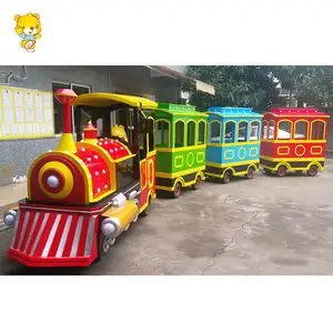 HAOJILE Customized pink style kiddie ride battery mini trackless train fiberglass train amusement equipment for shopping mall