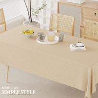 Nappe unie gris nuit aspect lin moelleux pour salle à manger, cuisine, maison de luxe, vente en gros sur mesure