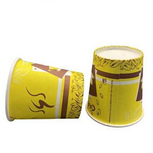 Vasos de Papel Desechables Biodegradables de Doble Pared de Primera Calidad con Impresión de Logotipo Personalizado para Bebidas Calientes y Frías en Locales de Servicio - Product Image 1