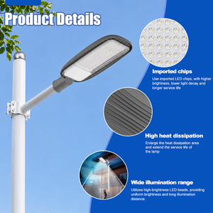 โคมไฟถนน LED กลางแจ้งแบบปรับแต่งได้ 50W-300W  ตัวเรือนอะลูมิเนียมหล่อขึ้นรูป ทนทานต่อสภาพอากาศ IP65 - Product Image 2