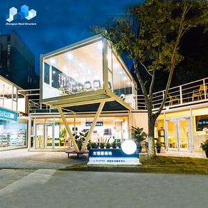 บ้านสำเร็จรูปหรูหราแบบถอดประกอบได้ Zhongnan บ้านขนาดเล็ก ร้านกาแฟคอนเทนเนอร์สำเร็จรูปสำหรับขาย - Product Image 2