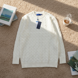 Nuovo Maglione da <span class=keywords><strong>Uomo</strong></span> a Collo Tondo Antipilling, Casual, <span class=keywords><strong>Slim</strong></span> <span class=keywords><strong>Fit</strong></span>, alla Moda, in Maglia, Stile Vintage con Tocco Old Money - Product Image 6