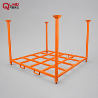 Étagère de stockage de palettes en acier léger à quatre poteaux, personnalisable, 5 niveaux réglables, revêtement en poudre anti-corrosion