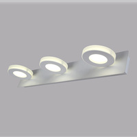Applique murale méditerranéenne moderne avec lumière LED pour miroir, luminaire de coiffeuse réglable, télécommande, taille personnalisable