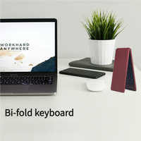 Macbook Pro için yeni katlanabilir ultra ince bluetooth klavye katlanabilir taşınabilir klavye