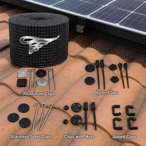 Malla de Protección para Páneles Solares Galvanizada, Malla de Alambre de 1.0 mm Resistente a los Rayos UV y a la Intemperie, Pantalla Antipalomas para Paneles Solares en Techos Exteriores - Product Image 1