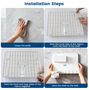 Portable Floating <strong>Shelves</strong> for <strong>Bedside</strong> <strong>Shelf</strong> Stick on Accessories Organizer Wall Mount Self Cute Room Decor - Product Image 5