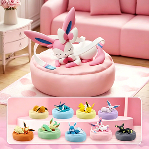 Hot Sale Pokemoned Eevee <span class=keywords><strong>Friends</strong></span> Sleeping Series Anime Blind Box per Ornamenti Auto e Decorazioni Casa - Product Image 3