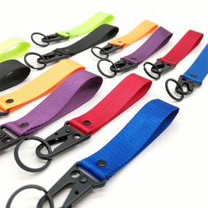 Factory Direct Sales In-stock PU Woven Tape <b>Keychains</b> Car Motorcycle <b>Personalized</b> Eagle-beak Keys Gravure Printing High Quality - Product Image 1