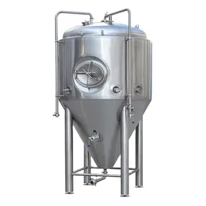TIANTAI 1000 liters copper double wall glycol jacketed top manway conical fermenter for australia tavern microbrewery plant