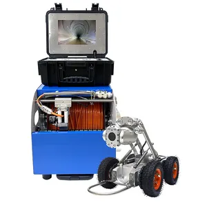 360 Degree Rotate CCTV Industrial Tube Sewer Pipe Video Inspect Crawler ROV Robot Camera