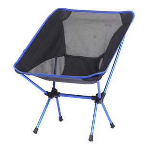 Lightweight Compact Collapsible Camping Black <b>Blue</b> Outdoor <b>Chairs</b> for Adult Portable <b>Chairs</b> for Outside, Backpacking Picnic - Product Image 1