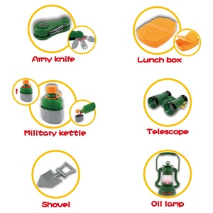 Ensemble de jeu d'exploration en plein air pour enfants, <span class=keywords><strong>lampe</strong></span>, jumelles, boussole, kit de capture d'insectes, randonnée en plein air, aventure naturelle, apprentissage en plastique - Product Image 4