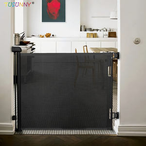 Draagbare Indoor Outdoor Intrekbare Mesh Baby Safety Gate Hond Gate Abs Pvc Keuken/Deur Multifunctionele Elegante Ontwerp Trap - Product Image 3