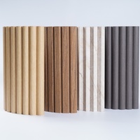 Panel de Pared Tambour Curvo de Diseño Europeo en MDF Flexible para Paredes Interiores, Uso en Hospitales y Hoteles