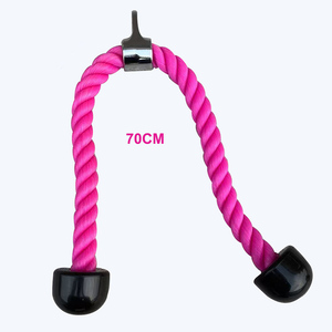 Nouvelle <span class=keywords><strong>corde</strong></span> de tirage rose pour machine à câble de fitness, <span class=keywords><strong>corde</strong></span> de triceps en nylon robuste pour salle de sport - Product Image 2