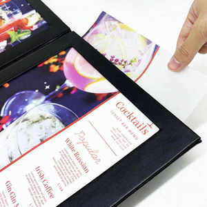 Porta Menús Personalizado de Cuero PU con Cubierta LED para Bar o Club, Tamaño Personalizado, Exhibición de Menú de Restaurante LED de Doble Cara - Product Image 6