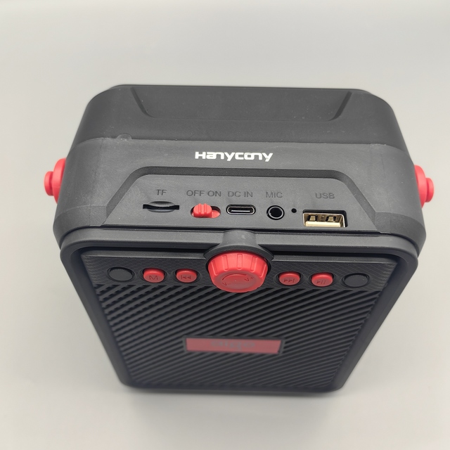 Hanycony Wireless Smart Speaker with Battery Colorful LED Lighting & Miracast-Small Home & Outdoor Use for Gaming & Music