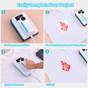 <span class=keywords><strong>Mini</strong></span> presse à chaud avec panneau LCD intelligent pour transfert de logos et repassage de perles - Product Image 5