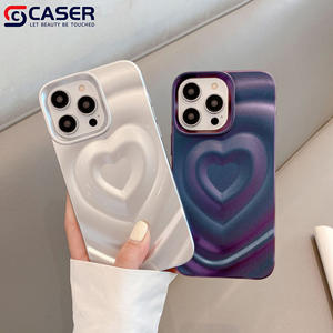 Rides Creative 3D Wave <span class=keywords><strong>Relief</strong></span> Heart Texture Soft Antidérapant Coques de Téléphone Portable pour iphone 17Air 17 16Promax 16plus 15 14 13 12 - Product Image 6