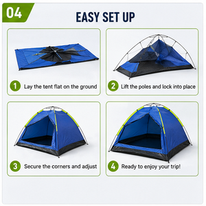 <span class=keywords><strong>Tente</strong></span> de camping d'été pour <span class=keywords><strong>2</strong></span> personnes, 1000 mm, imperméable, légère, facile à installer, pour la randonnée en plein air, la plage - Product Image 5