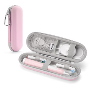 กล่องใส่แปรงสีฟันกันน้ำสำหรับ <span class=keywords><strong>Oral</strong></span>-<span class=keywords><strong>B</strong></span>/<span class=keywords><strong>Philips</strong></span> - สายรัดยืดหยุ่นที่ปลอดภัยและช่องเก็บของแบบตาข่ายระบายอากาศได้ดี, กล่องจัดระเบียบสำหรับเดินทางแบบ PU ขนาดกะทัดรัด - Product Image 1