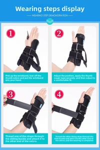Unisex Ayarlanabilir El Destek Kolu Sıkıştırma Bilek Şeritleri Gece Uyku Ateli Spor Yaralanmaları Eklem Rehabilitasyonu Ortezleri - Product Image 6