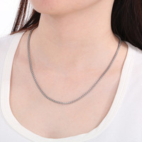 Chaîne de collier en acier inoxydable 316 plaqué or noir PVD de haute qualité et durable, pour la fabrication de bijoux avec pendentif