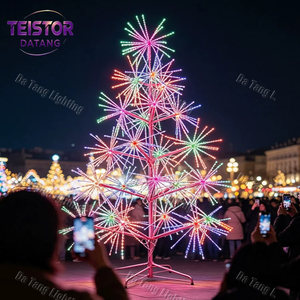 Arbres de Noël LED Starburst, éclairage décoratif extérieur avec lumières de feux d'artifice colorées pour la décoration des festivals et des places - Product Image 5