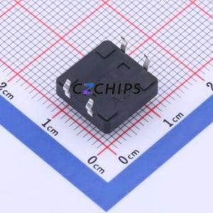 GT-TC152A-H055-L1 Tactile Switch Through hole-4P,12x12mm Switch Single Pole Single Throw Round Button 1.6N Through Hole - Product Image 2