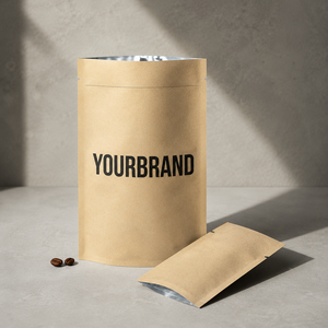 Sacs d'emballage en papier kraft <span class=keywords><strong>de</strong></span> qualité alimentaire, à ouverture facile latérale, pour chocolat, bonbons, <span class=keywords><strong>granola</strong></span>, vente au détail, en gros, OEM - Product Image 1
