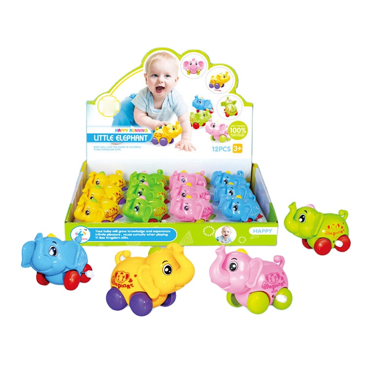 Mini WIND UP elephant 4 colors 12pcs/box