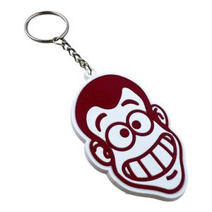 Llavero de PVC con diseño de logotipo personalizado 3D 2D llavero de PVC suave llavero de goma suave lindo conejo regalo llavero - Product Image 4