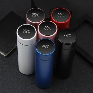 500 ml Digital Thermos Cup Intelligent Temperature Display Water Bottle Heat Preservation Vacuum Thermos Flask For Coffee Tea