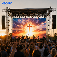 Écran LED de location intérieur P2.97 à installation rapide, 3840Hz, haute fréquence de rafraîchissement pour concerts, mariages, conférences, réunions, spectacles et événements HD