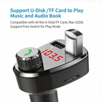 Encendedor de Cigarrillos Portátil para Auto, Carga Rápida PD, Doble USB, Manos Libres, Cargador de Teléfono, Reproductor MP3 BT5.0, Radio FM Inalámbrica, 1 Año de Garantía